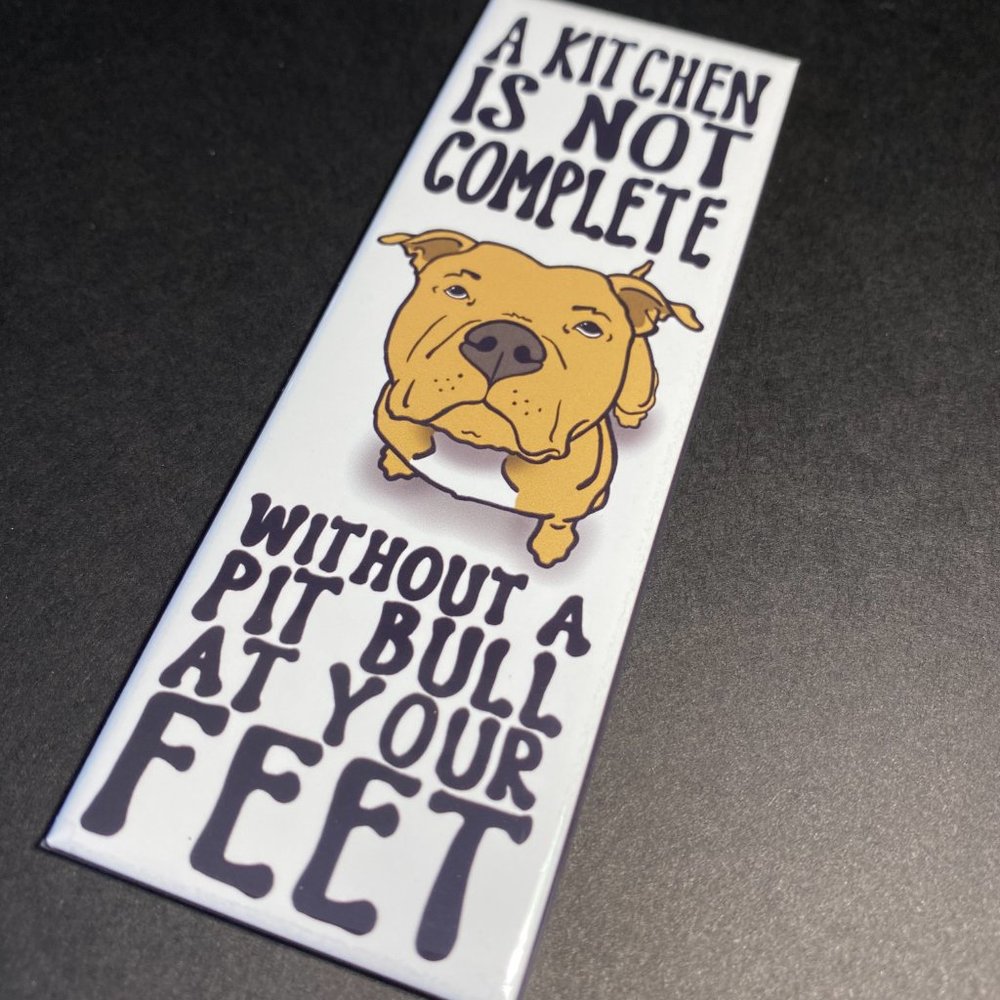 Fawn Pit Bull Terrier Dog Kitchen Magnet Decor - Picture 3 of 5